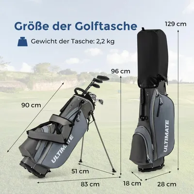 Image de Ensemble complet de clubs de golf pour homme gaucher avec sac
