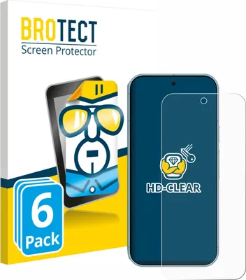 Produktbild von 6x Für Google Pixel 9 Pro XL / 10 Pro XL Schutzfolie BROTECT Displayschutz Display Schutz Folie Klar Transparent