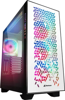 Immagine prodotto di Sharkoon 4044951030422 Sharkoon Gehäuse Elite Shark CA300H ATX       2xGlas weiß
