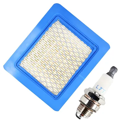 Obrázok produktu pre Filter na vzduch a sviečka zapalovania pre kosačku, náhradná súprava pre nasávanie motora a zapaľovanie