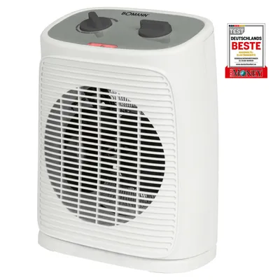 Produktbild von Bomann HL 6041 CB, Elektrischer Raumheizlüfter, Drinnen, Flur, Weiß, Kunststoff, Drehregler