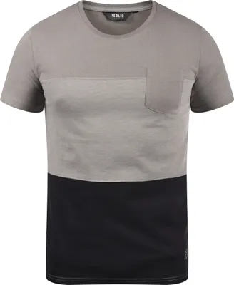Produktbild von SOLID SDMingo Herren T-Shirt Kurzarm Shirt mit Streifen Baumwollmischung Regular fit