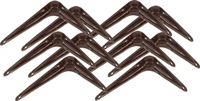 Obrázok produktu pre KOTARBAU® Sada 10 policových konzol 100x75 mm Nástenné policové konzoly Brazen