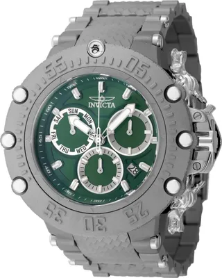 Obrázek produktu pro Invicta Subaqua 48192 Pánské Hodinky - Quartz Hnutí - Titan se Zeleným Ciferníkem - 52 mm