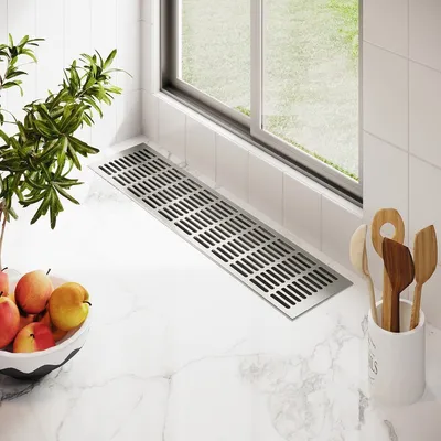 Produktbild von Lüftungsgitter Silber eloxiert F1 130mm x 200mm Stegblech Heizungsdeckel Lüftung aus Aluminium