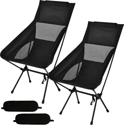 Produktbild von Famanu Campingstuhl Set aus 2 faltbaren, ultraleichten Stühlen - tragbar mit Tragetasche