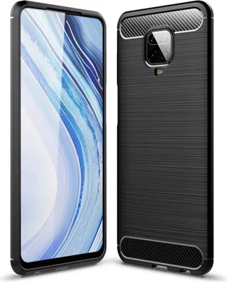 Produktbild von Schutzhülle Handyhülle für Xiaomi Redmi Note 9S Case Cover Carbon Optik Grau