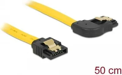 Obrázek produktu pro DeLOCK 0.5m SATA M/M, 0,5 m, Samec/samec, Žlutá