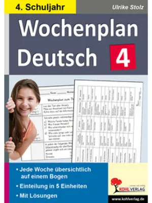 Immagine prodotto di Wochenplan Deutsch 4. Schuljahr