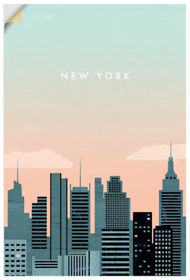 Produktbild von ARTland Wandbild, selbstklebend New York Größe: 60x90 cm