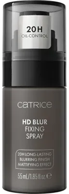 Zdjęcie produktu dla CATRICE HD Blur Fixing Spray, Spray do utrwalania makijażu, 55 ml, Nawilżający, Skóra uniwersalna, 20 h, AQUA (WATER), PROPYLENE GLYCOL, NIACINAMIDE, PEG-7 GLYCERYL COCOATE, CENTELLA ASIATICA LEAF WATER,...