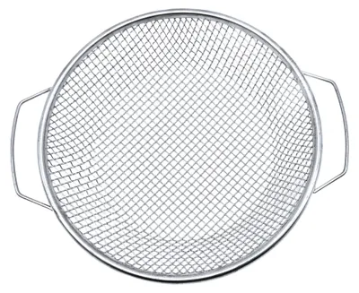 Produktbild von Gartensieb – 30 cm – Edelstahl – Rundes Erdsieb – Maschenweite 6 mm – Sieb mit Netzen – Erdsieb mit Griff – Kompostsieb – Rundes Sieb