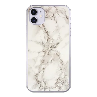 Produktbild von MuchoWow® Handyhülle Schutzhülle Hülle für iPhone 11 Marmor - Grau - Weiß Silikon Softcase Handy Hülle - Handytasche
