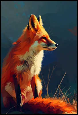 Produktbild von Plakat 68x101cm Blick der Füchsin