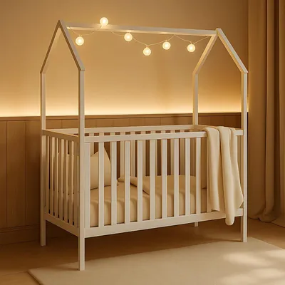 Produktbild von Babybett ELLA 70 x 140 cm Weiß - ohne Matratze