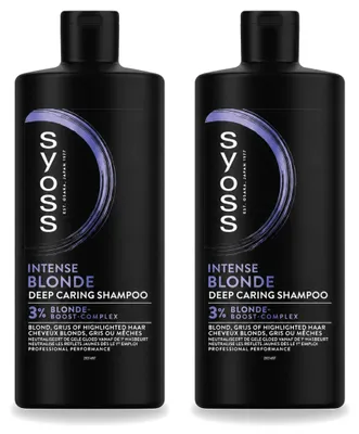 Zdjęcie produktu dla 2 sztuki szamponu Syoss Intense Blonde - 440 ml - zestaw ekonomiczny