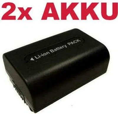 Produktbild von 2x Trade-Shop Li-Ion Akku 950mAh ersetzt Sony NP-FP30, NP-FP50, NP-FP51, NP-FP60, NP-FP61, NP-FP70/ NP-FP71, FP90, NP-FP91, NP-FH30, NP-FH40, NP-FH50, NP-FH60, NP-FH70, NP-FH100