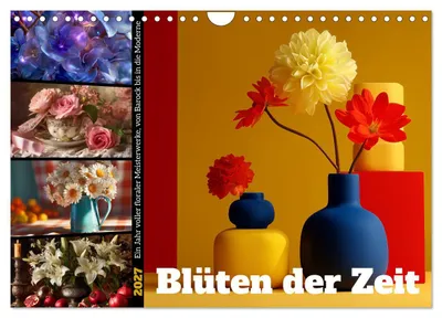 Produktbild von Blüten der Zeit (Wandkalender 2027 DIN A4 quer), CALVENDO Monatskalender