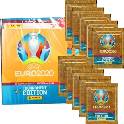 Obrázek produktu pro Panini Euro 2020 Tournament 2021 - Sběratelská samolepka - 1 startovní + 10 sáčků