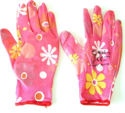 Produktbild von Elastische Damenhandschuhe für Gartenarbeiten mit Strickmuster 7