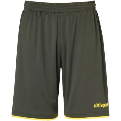 Produktbild von Uhlsport Club Shorts Kinder - Oliv / Neongelb