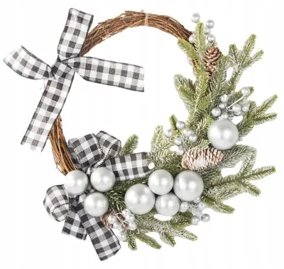 Image de Verk 26278 Couronne de Noël avec ornements 30 cm