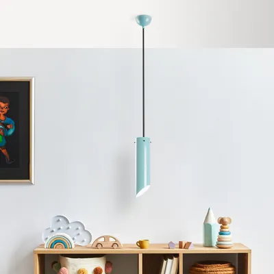 Immagine prodotto di Opviq, Kesikboru - Turchese, lampadario, turchese, corpo in metallo, 8 x 8 x 37 - 114 cm