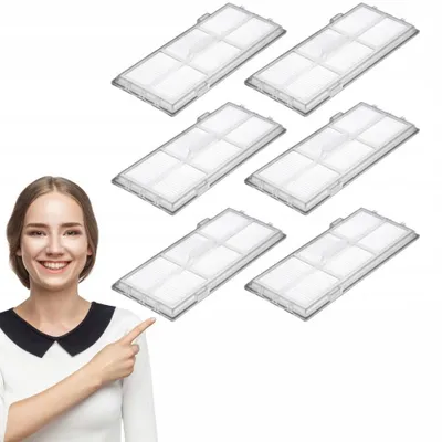 Obrázok produktu pre HEPA filter pre roboty Roborock S7, S7 Plus a S8 - 6 kusov - umývateľný - kompatibilný s modelmi S7 MaxV a S8 Pro Ultra