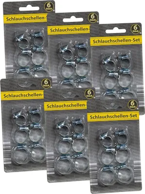 Produktbild von Schlauchklemmen Schlauchschellen Set 36 teilig 16mm 22mm 26mm