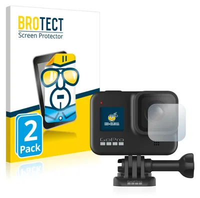 Produktbild von 2x Für GoPro Hero 8 Black (Linse) Schutzfolie BROTECT Displayschutz Display Schutz Folie Klar Transparent