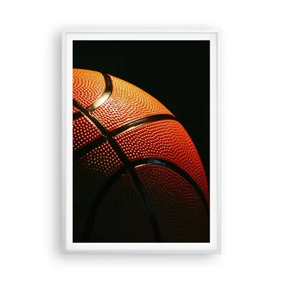 Produktbild von Gerahmtes Poster - Weißer Rahmen - Basketball Spiel Sport - 70x100 cm - Wand Bild - Wanddeko - Wandbilder - Kunstposter - Wandposter - Bilderrahmen - Bilder - Kunstdruck - Wandbild - P2WPA70x100-2225