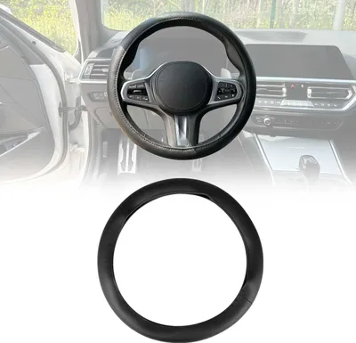 Produktbild von Lenkradbezug Lenkradhülle Lenkradschoner Lenkrad abdeckung Schwarz Ø 38-40 cm
