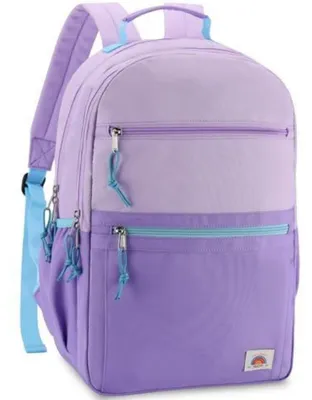 Productafbeelding van Rugtas voor tieners, kinderrugzak, meisjes/jongens, vrijetijdsrugzak, lichtpaars, groot, 17 inch
