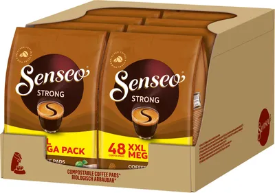 Produktbild von SENSEO Pads Strong 480 Kaffeepapds XXL Paket - 10 x 48 Getränke