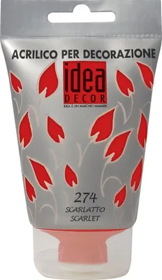 Immagine prodotto di Maimeri Idea Decor Vernice Acrilica Scarlatta 110 ml 1 pz