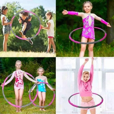 Immagine prodotto di Hula-hoop per il fitness, rosa-grigio, 0,78 kg
