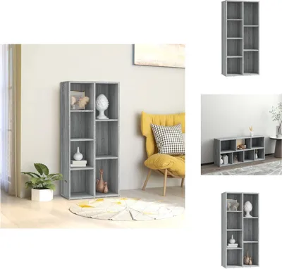 Obrázek produktu pro vidaXL Knihovna Grey Sonoma 50x25x106 cm - Knihovny a regály
