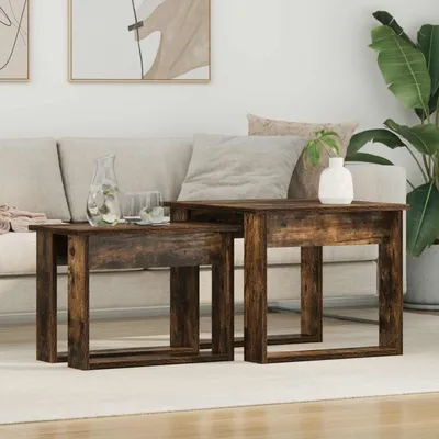 Immagine prodotto di Set di tavolini da salotto con design moderno e impilabili