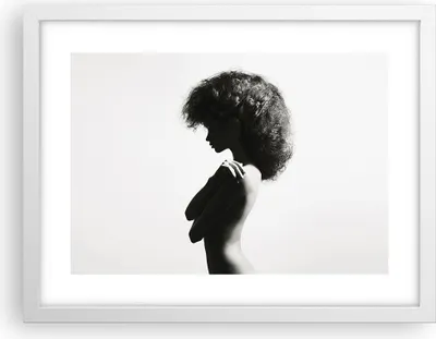 Produktbild von Gerahmtes Poster - Weißer Rahmen - Frau Nacktheit Körper - 40x30 cm - Wand Bild - Wanddeko - Wandbilder - Kunstposter - Wandposter - Bilderrahmen - Bilder - Kunstdruck - P2WAA40x30-4946