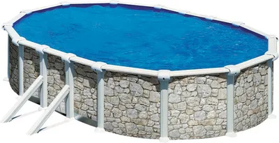 Produktbild von Aufstellpool Stahlwandpool-Set Planet Pool eckig 610x375x120 cm inkl. Sandfilteranlage, Einbauskimmer, Leiter, Filtersan