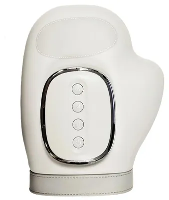 Produktbild von Handmassagegerät - Massagehandschuh - 5 Stufen - Luftkompression - Vibration - Massage Für Finger, Handfläche Und Handgelenk - Weiß