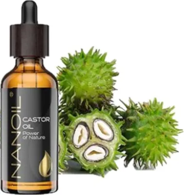 Produktbild von Rizinusöl Nanoil Castor Oil 50ml - Pflegeöl für Haar, Körper und Gesicht