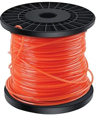 Produktbild von Trimmerdrähte 2,4 mm, sterförmige Nylonfäden, 100 m für Rasenmäher und Freischneider