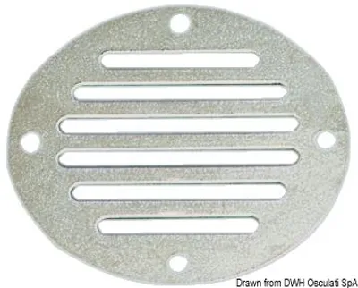 Immagine prodotto di Griglia di ventilazione, rotonda, acciaio VA lucido. Ø 83 mm , 1 pezzo