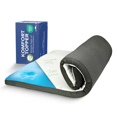 Obrázok produktu pre Komfortný topper - matrac z gélovej pamäťovej peny - 160 x 200 x 7 cm