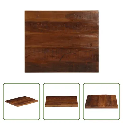 Produktbild von The Living Store Tischplatte 60x50x2,5 cm Rechteckig Altholz Massiv