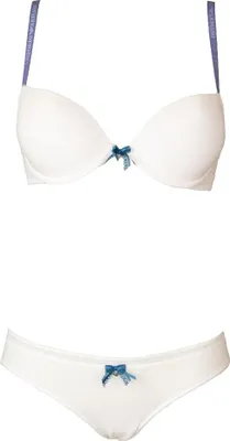 Produktbild von Gepolsterter BH für Damenunterwäsche mit Bügel + Slip EMPORIO ARMANI Artikel 163376+162525 5P210, Size bra 34/B - Size bottom S, Cotone 48%,Modal 48%,Elasthan 4%