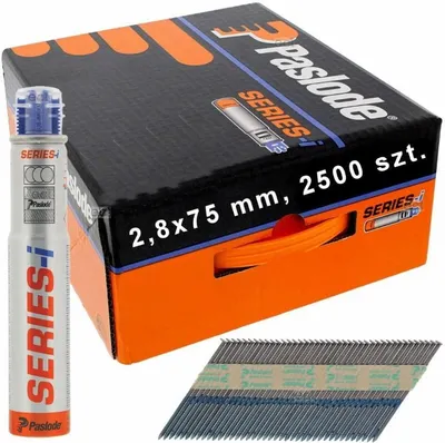 Productafbeelding van 142017 Gladde spijkers IM90I + gasbeton - 2,8 x 75 mm - Verpakking van 2500 stuks