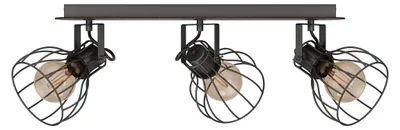 Obrázek produktu pro EGLO SAMBATELLO, E27, 3 žárovek, 220-240 V, Hnědá, Stříbrná