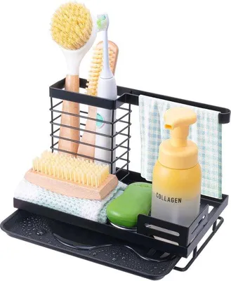 Obrázek produktu pro Organizér do dřezu, držák na houbičku, 50 cm, nerezová ocel